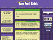 Tablet Screenshot of jazzfestgrids.com